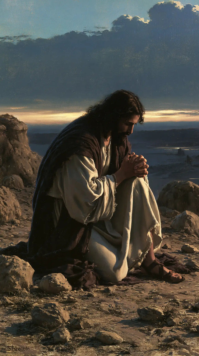 Jesus in the Desert - Jesus in Prayer · Portrait n° 3