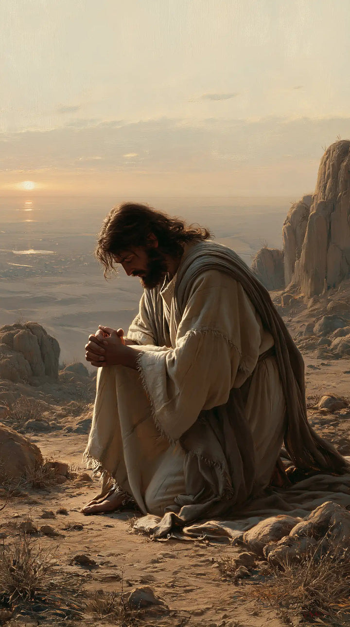 Jesus in the Desert — Silence above the Golden Gorges