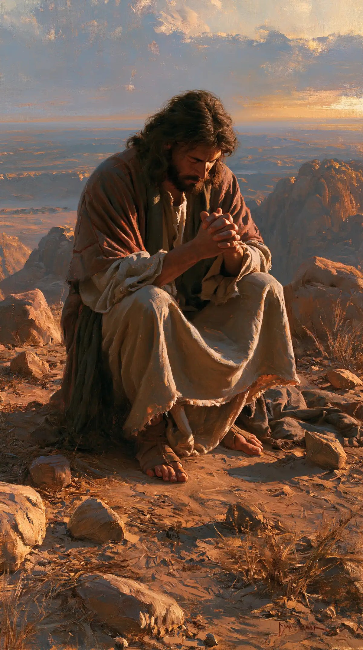 Jesus in the Desert — Prayer on Vermilion Heights