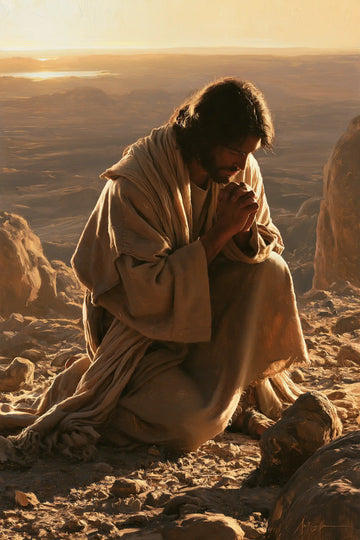 Jesus in the Desert - Jesus in Prayer · Portrait n° 32