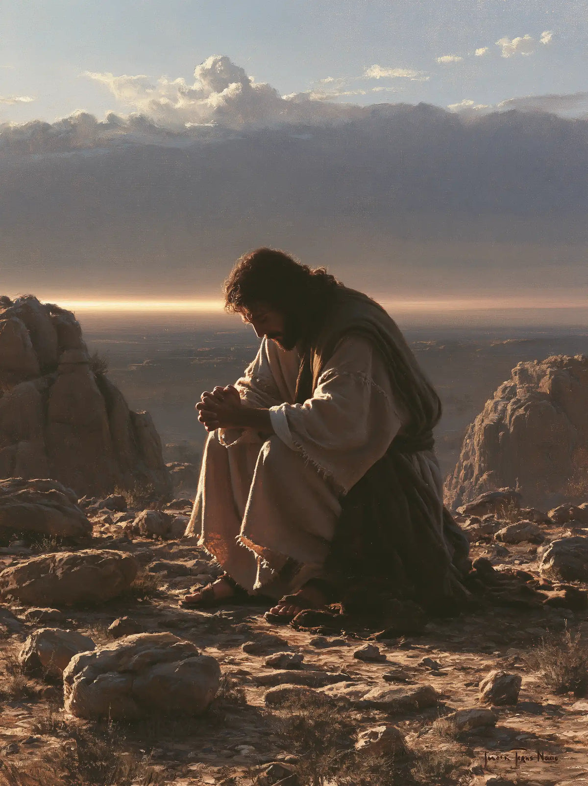 Jesus in the Desert - Jesus in Prayer · Portrait n° 34