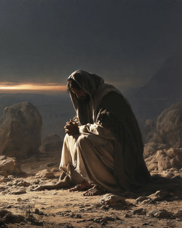 Jesus in the Desert - Jesus in Prayer · Portrait n° 41