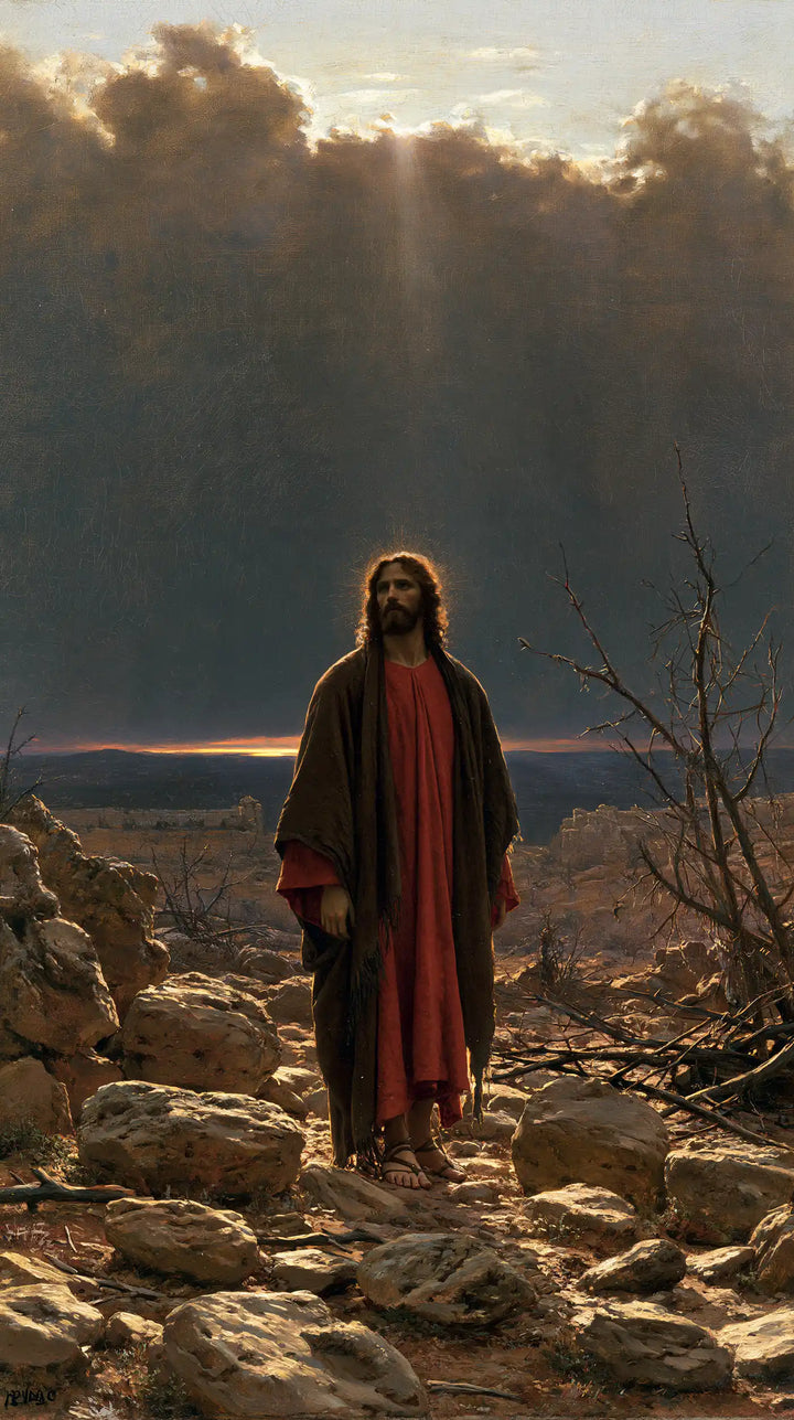 Jesus in the Desert - Symbolist · Portrait n° 8
