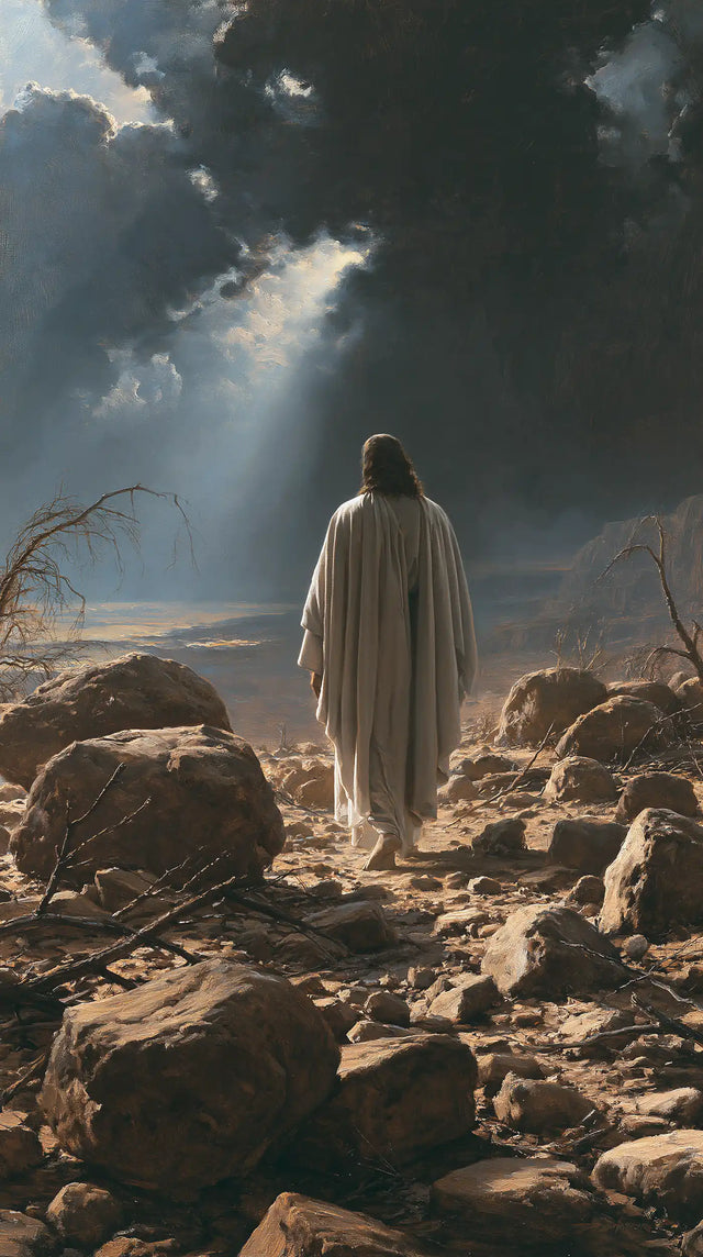 Jesus in the Desert - Symbolist · Portrait n° 16