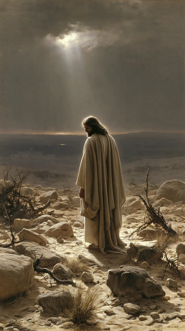 Jesus in the Desert - Symbolist · Portrait n° 18