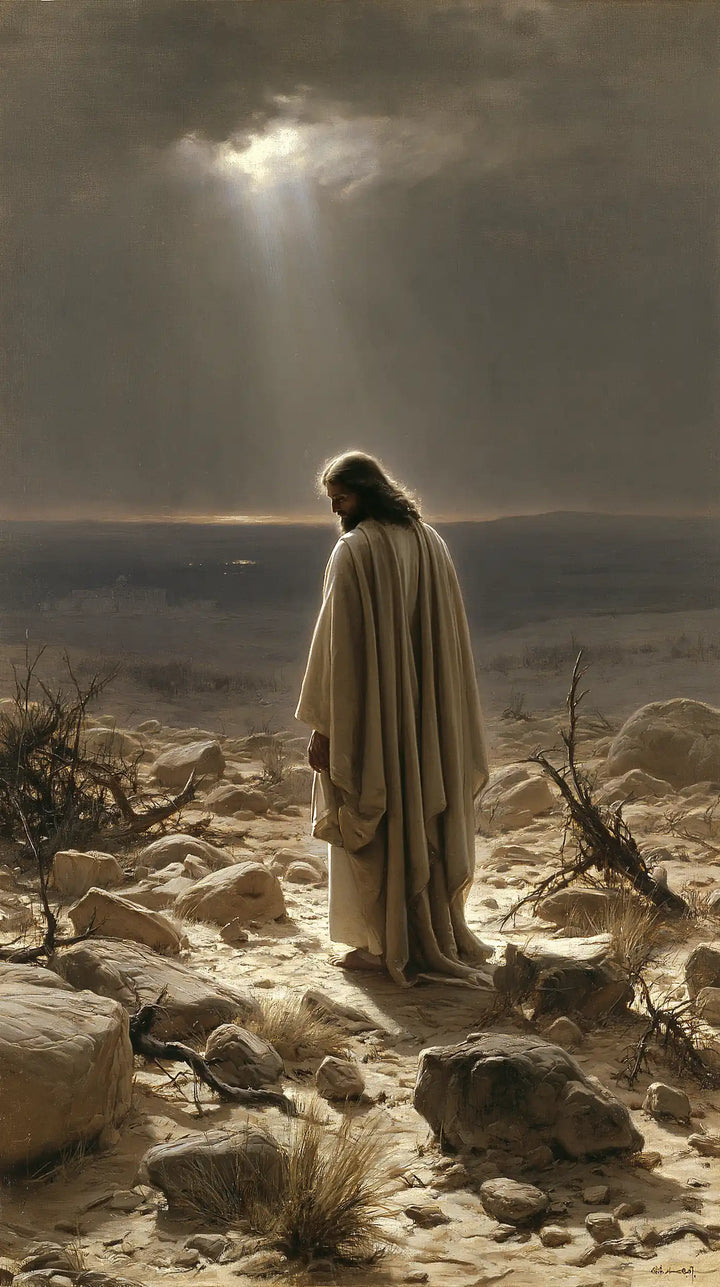 Jesus in the Desert - Symbolist · Portrait n° 18