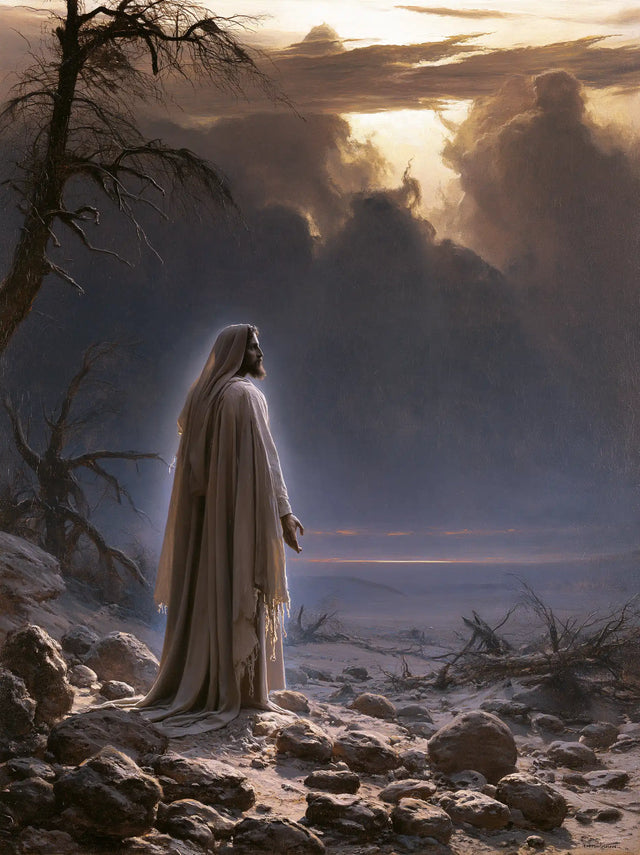 Jesus in the Desert - Symbolist · Portrait n° 32