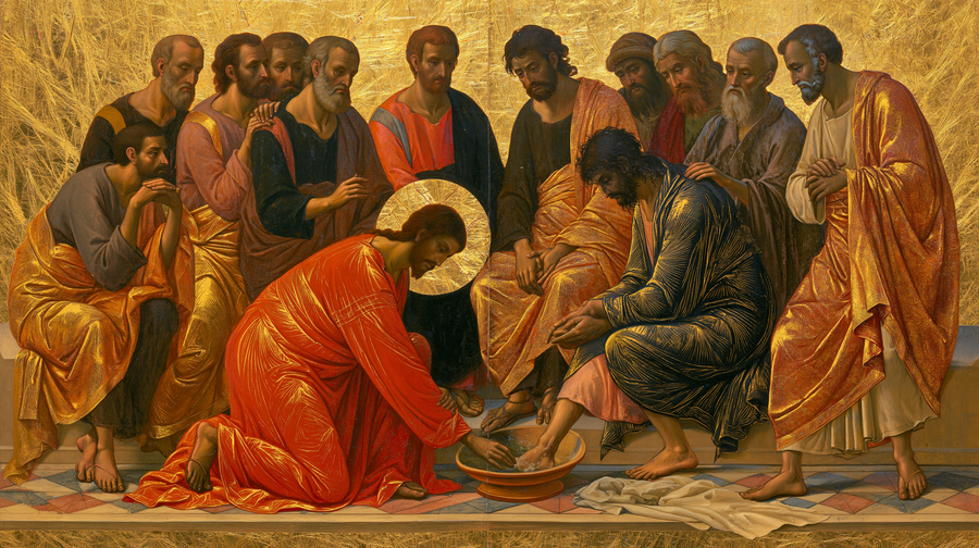 The Washing of the Feet - Sacred Golden · Landscape n° 1