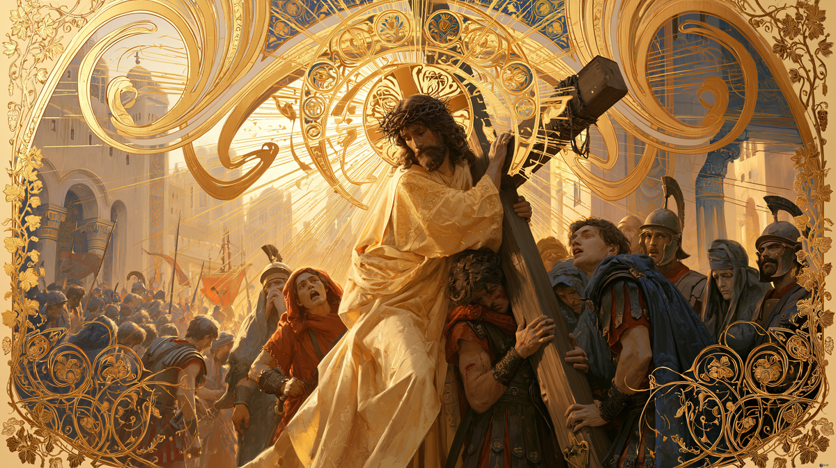 The Stations of the Cross - Sacred Art Nouveau · Landscape n° 9