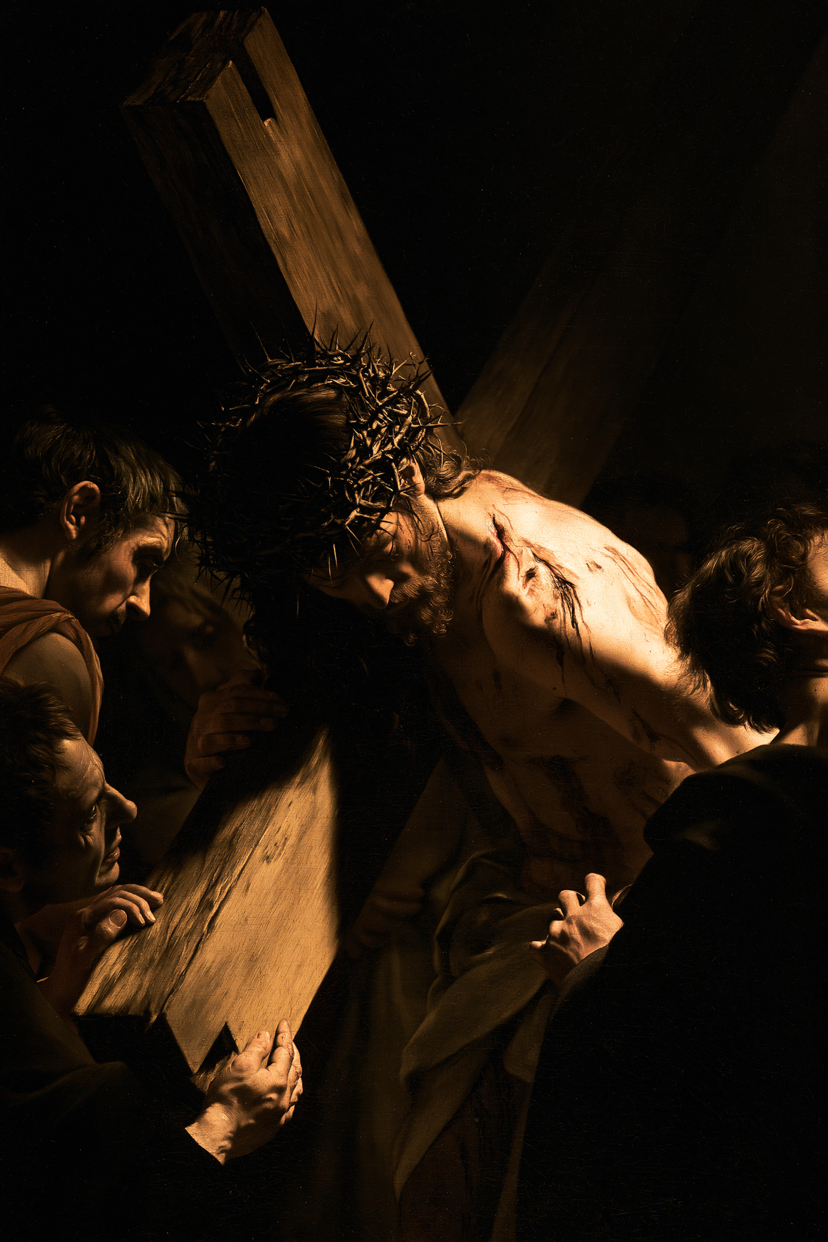 The Stations of the Cross - Caravaggio - tenebrism · Portrait n° 8