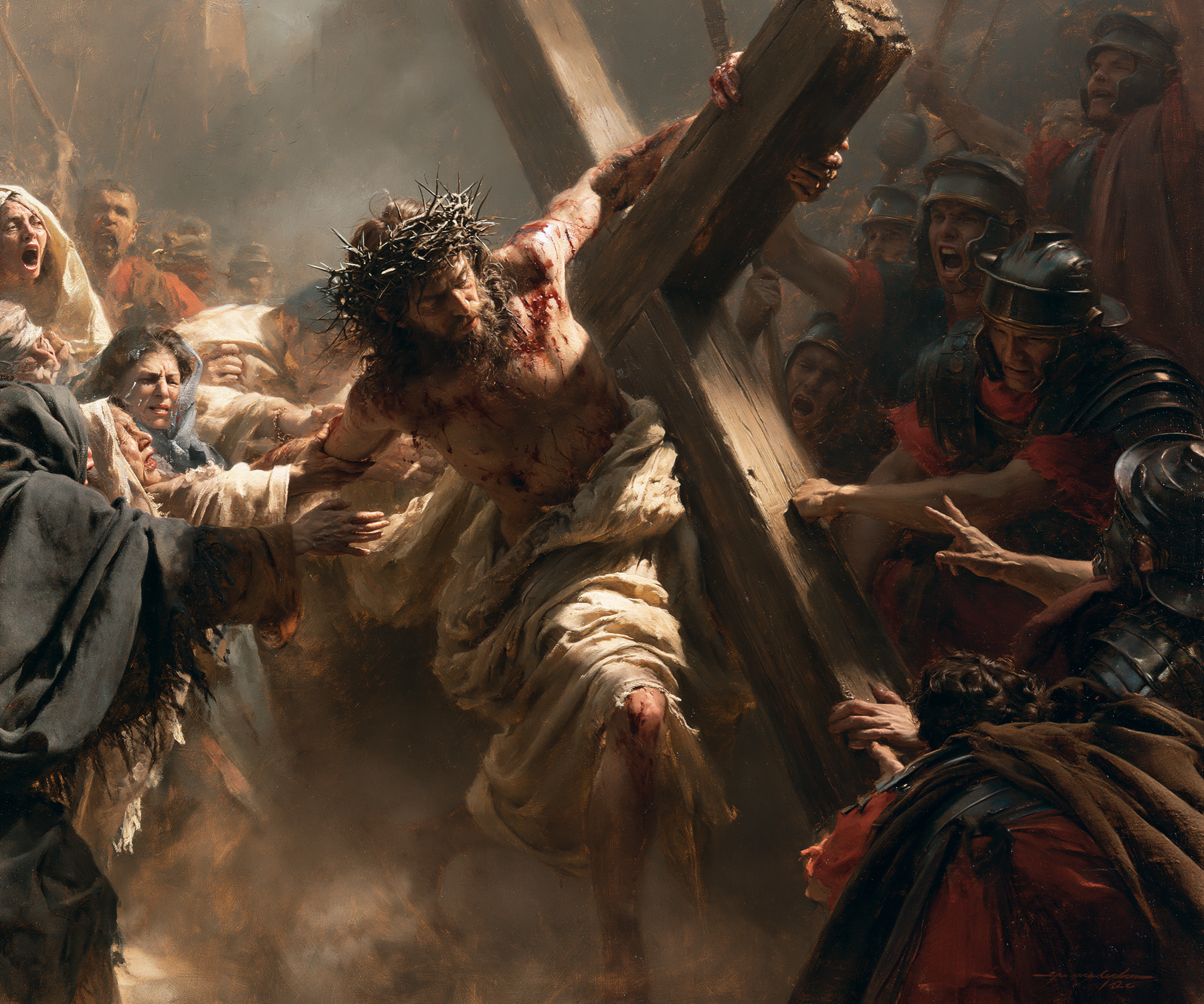 The Stations of the Cross - Explosion of movement · Landscape n° 1 — aperçu de la finition sélectionnée