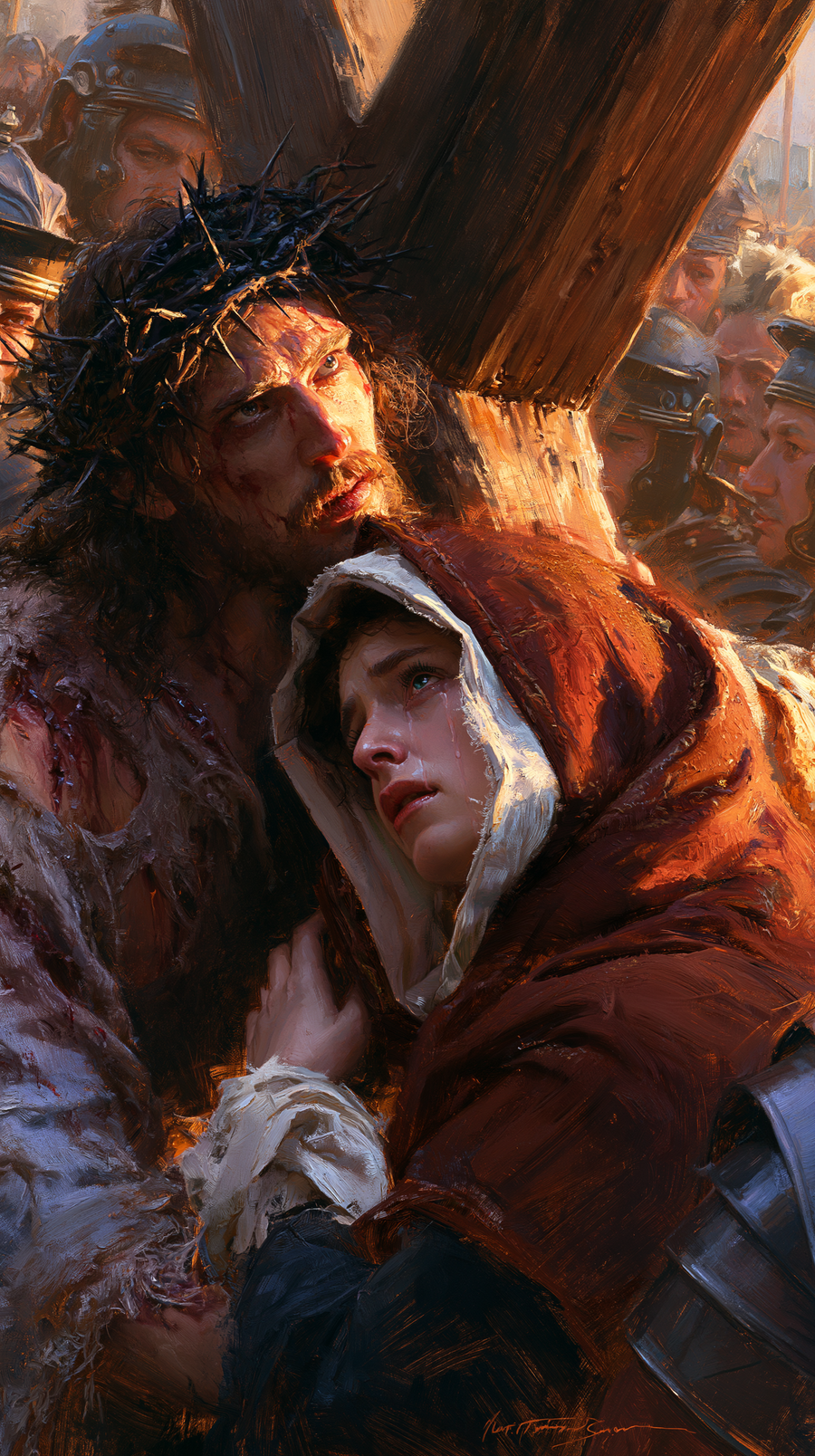 The Stations of the Cross - Jesus meets his mother · Portrait n° 78