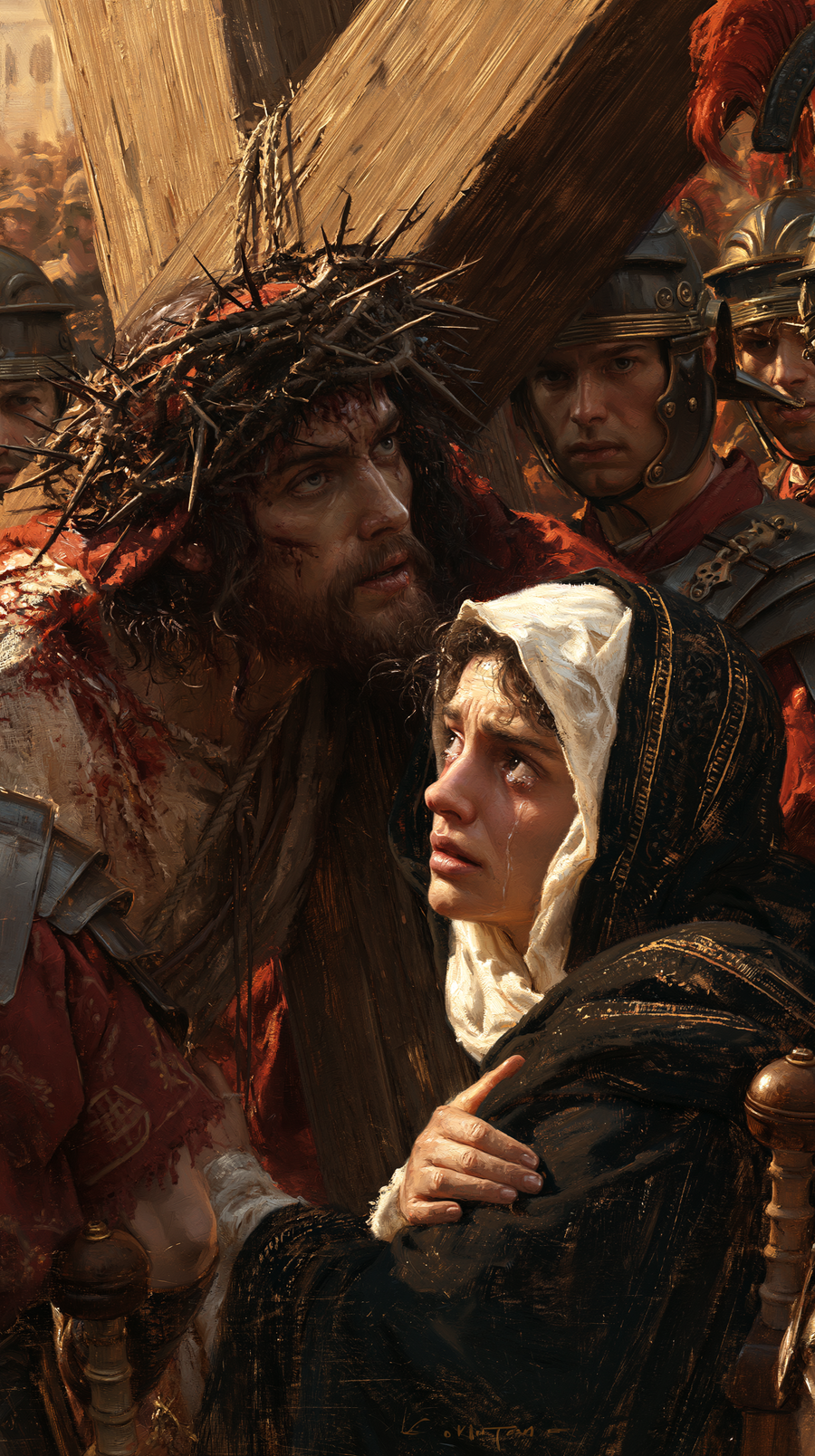 The Stations of the Cross - Jesus meets his mother · Portrait n° 81