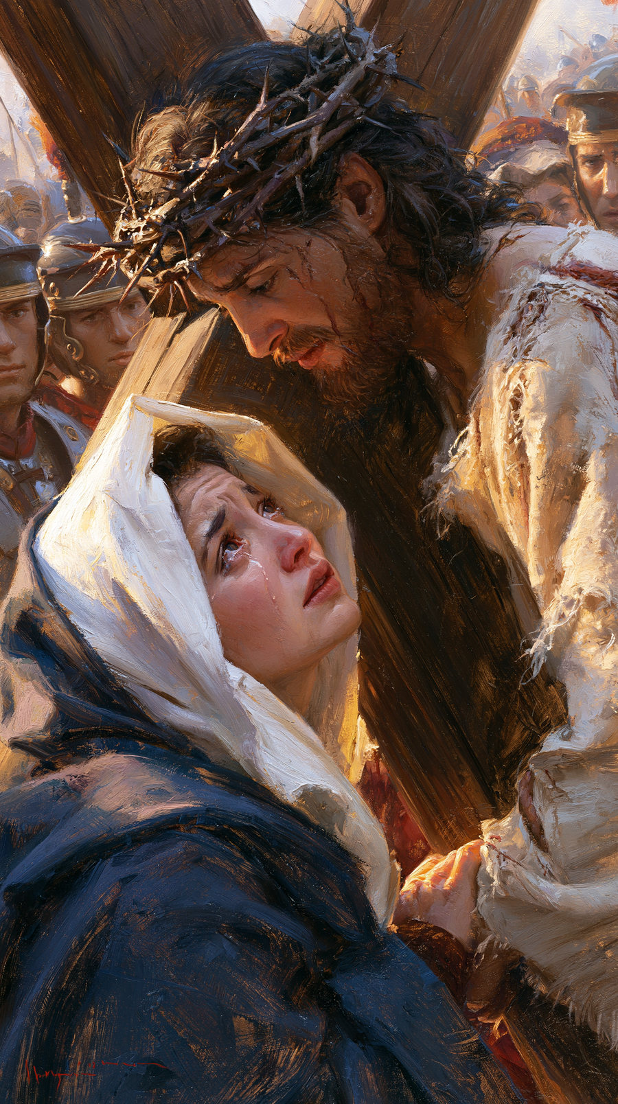 The Stations of the Cross - Jesus meets his mother · Portrait n° 83