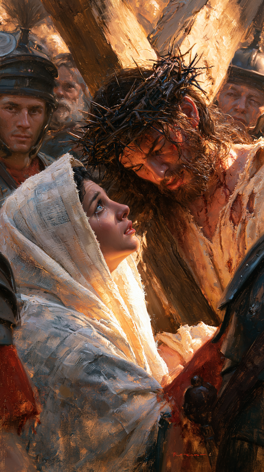 The Stations of the Cross - Jesus meets his mother · Portrait n° 85