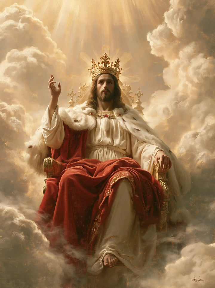 Jesus the King — The Throne Between Dawn Clouds