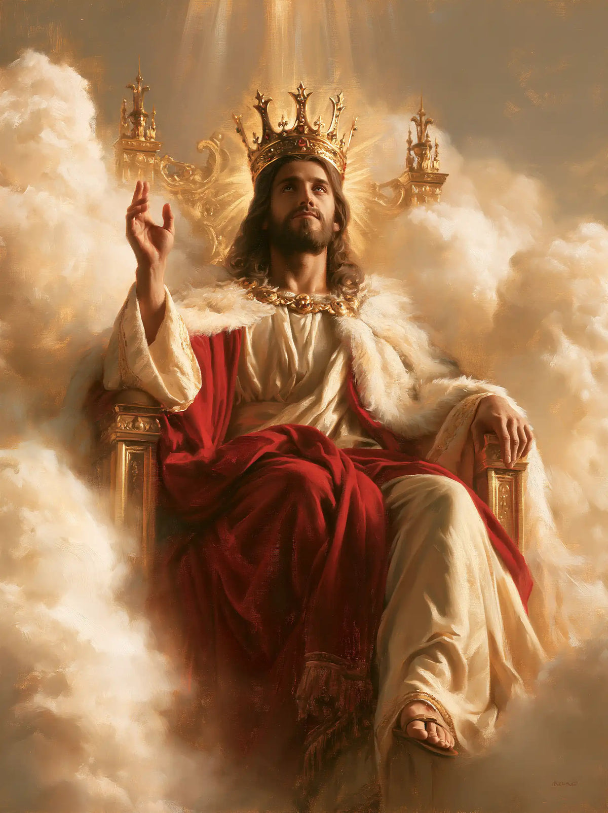 Jesus the King — The Reign in Amber Mist