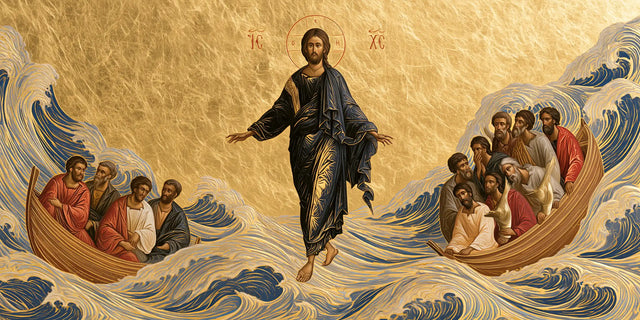 Jesus Walking on Water - Contemporary Byzantine · Landscape n° 12