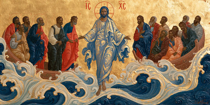 Jesus Walking on Water - Contemporary Byzantine · Landscape n° 13