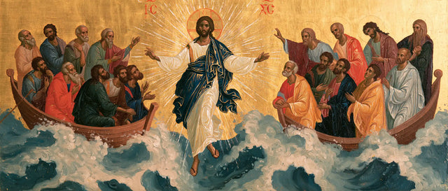 Jesus Walking on Water - Contemporary Byzantine · Landscape n° 17