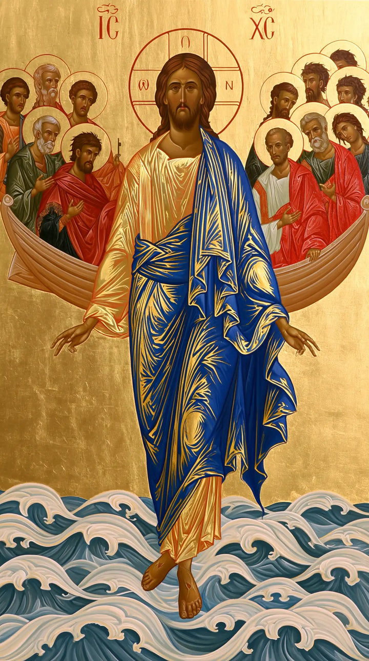 Jesus Walking on Water - Contemporary Byzantine · Portrait n° 4