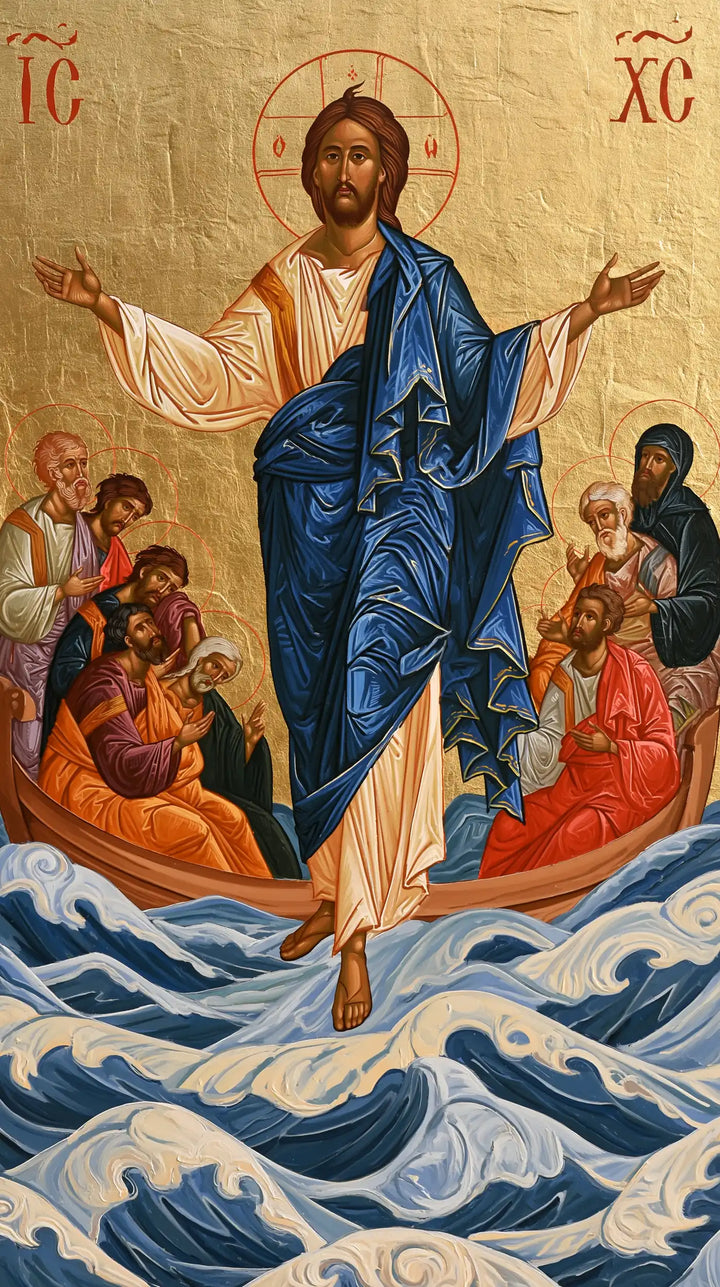 Jesus Walking on Water - Contemporary Byzantine · Portrait n° 5