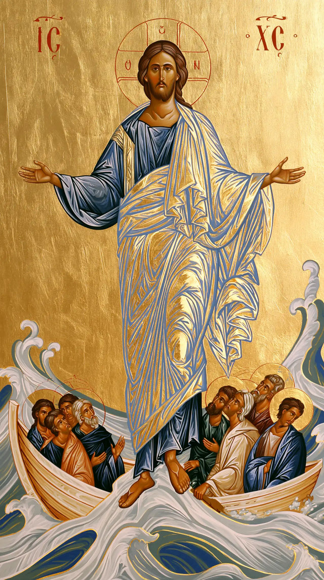 Jesus Walking on Water - Contemporary Byzantine · Portrait n° 10