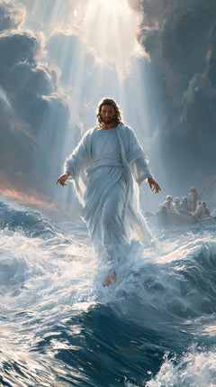 Jesus Walking on Water — White beneath the Parting Vault