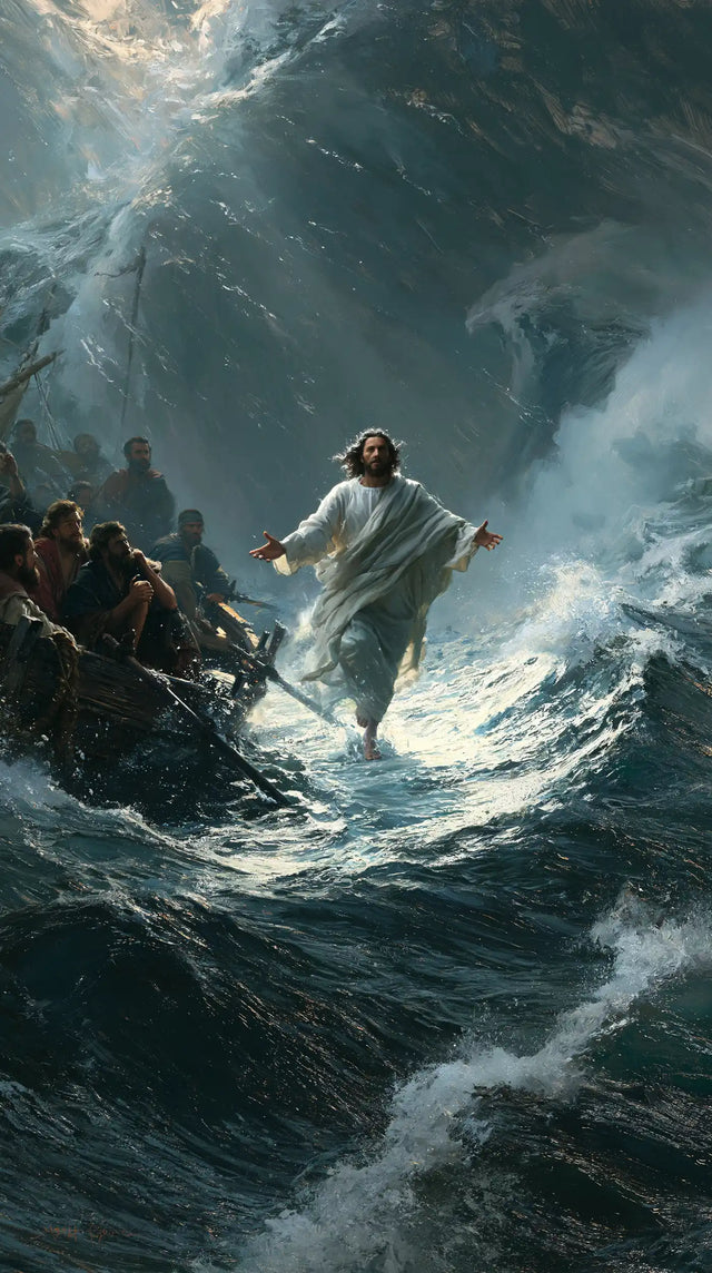 Jesus Walking on Water - Explosion of Movement · Portrait n° 7