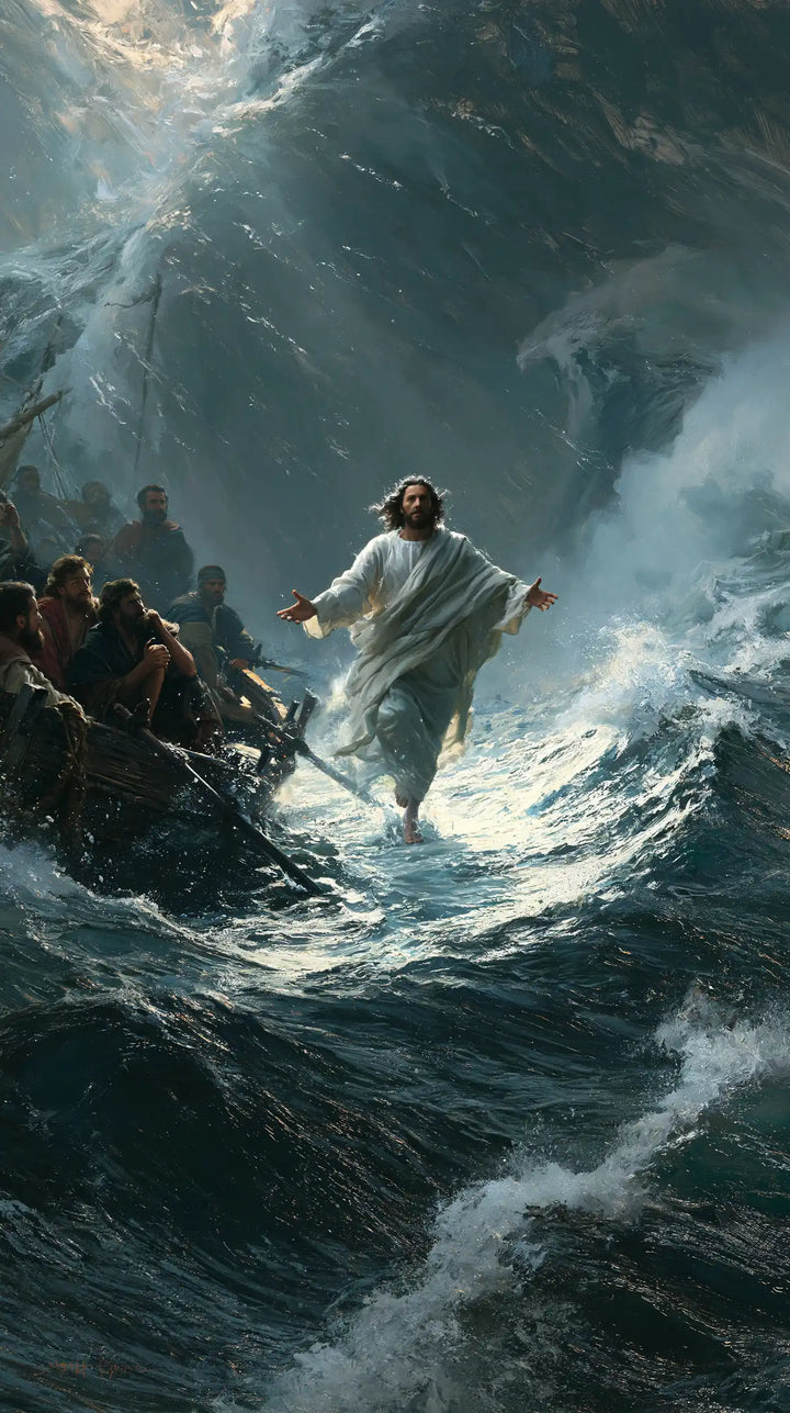 Jesus Walking on Water - Explosion of Movement · Portrait n° 7