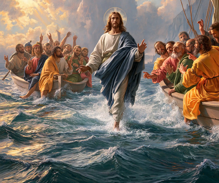 Jesus Walking on Water - Florentine Renaissance · Landscape n° 1