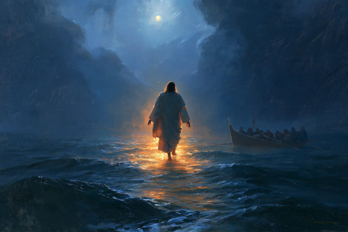 Jesus Walking on Water — The Low Flame in the Night’s Silence