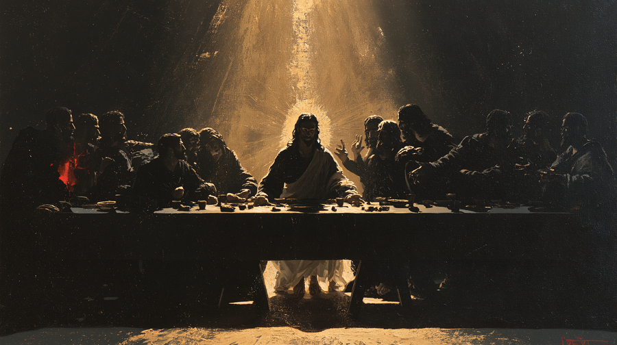 The Last Supper - Black and gold n° 1
