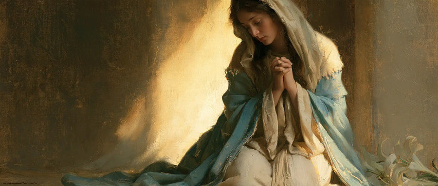 Virgin Mary in Prayer - Symbolist · Landscape n° 16