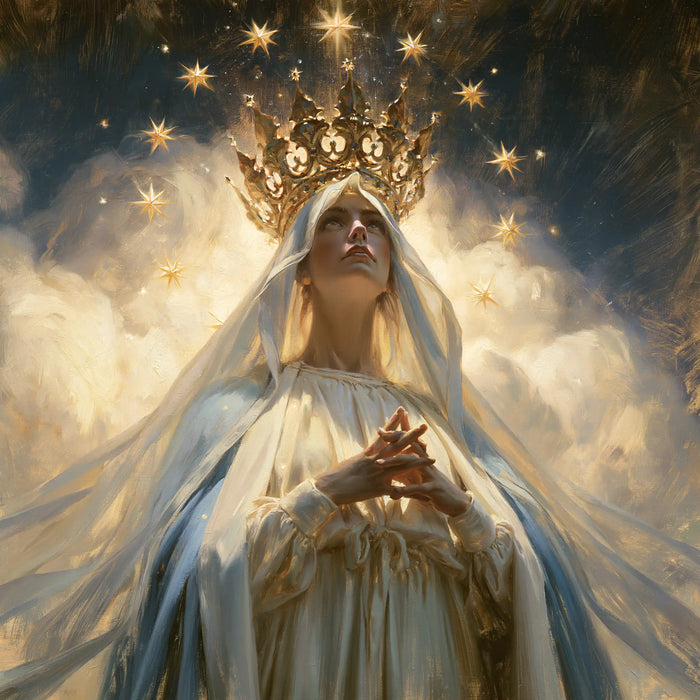 Mary, Queen of Heaven — United Fingers Beneath the Diadem’s Star