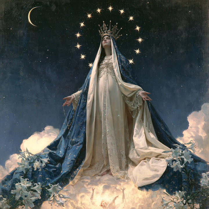 Mary Queen of Heaven - Symbolist · Square n° 2
