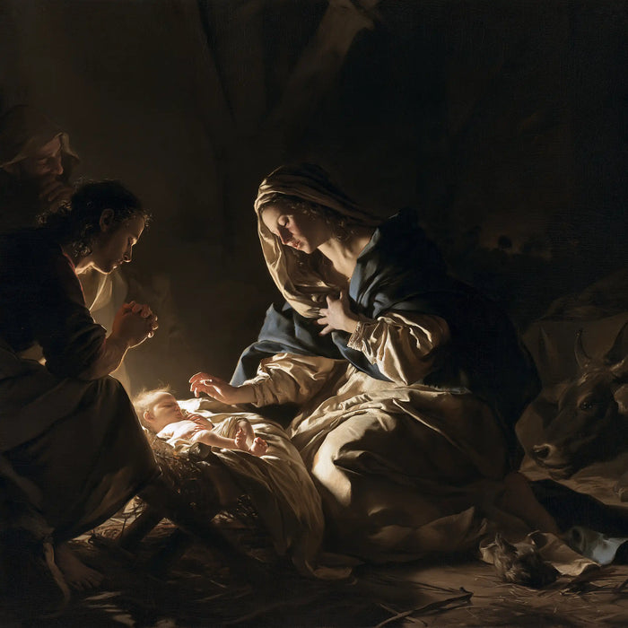 The Nativity - Infant Jesus as Divine Light · Square n° 1