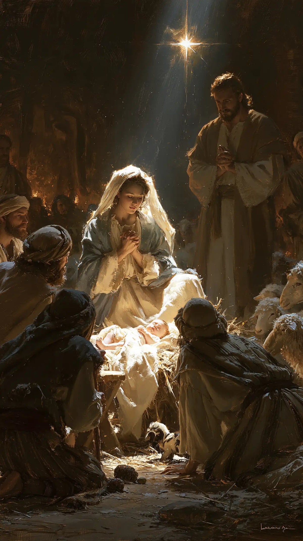 The Nativity — The Star Above the Humble Circle