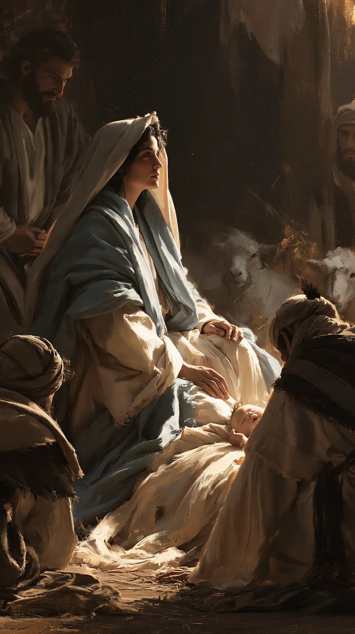 The Nativity — The Gaze Above the Dark Cloaks