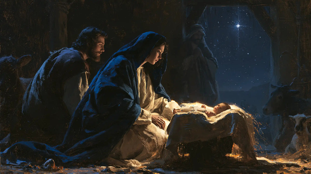 The Nativity — The Cradle Before the Oval of Night