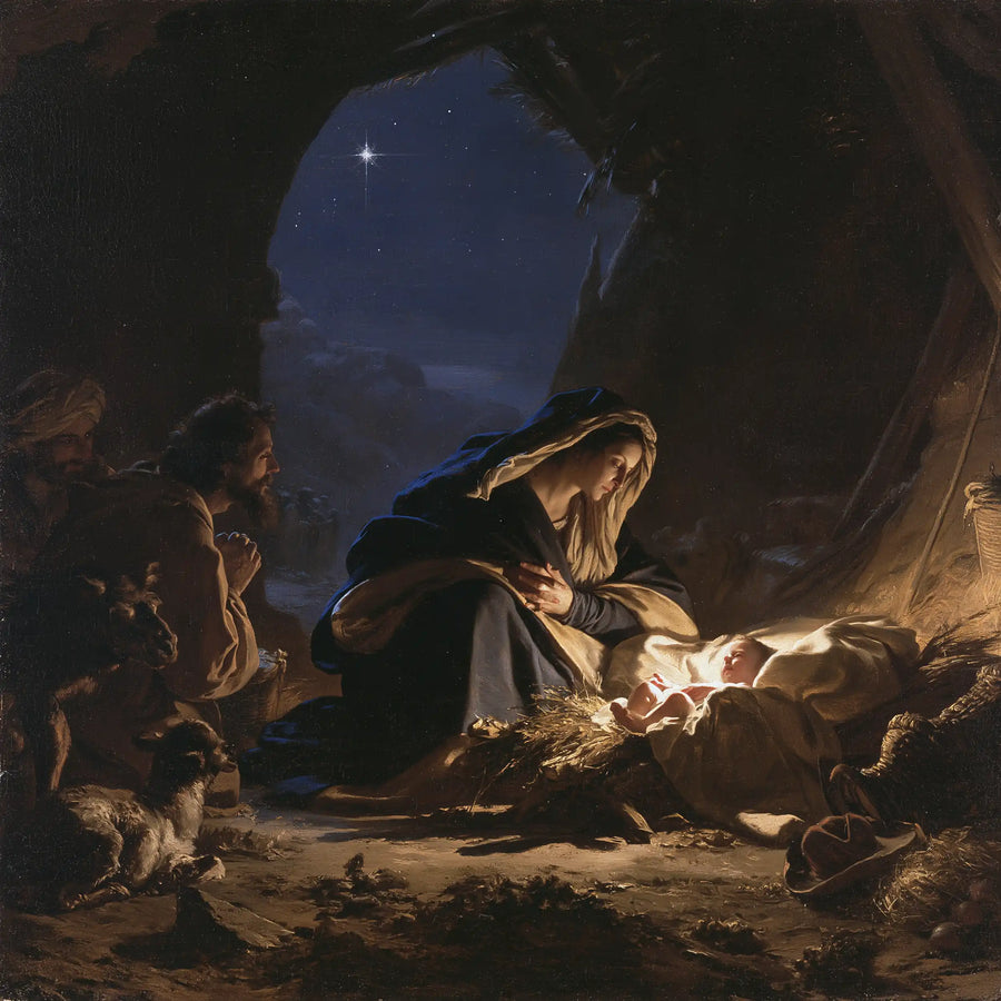 The Nativity - Midnight Blue Chiaroscuro · Square n° 8