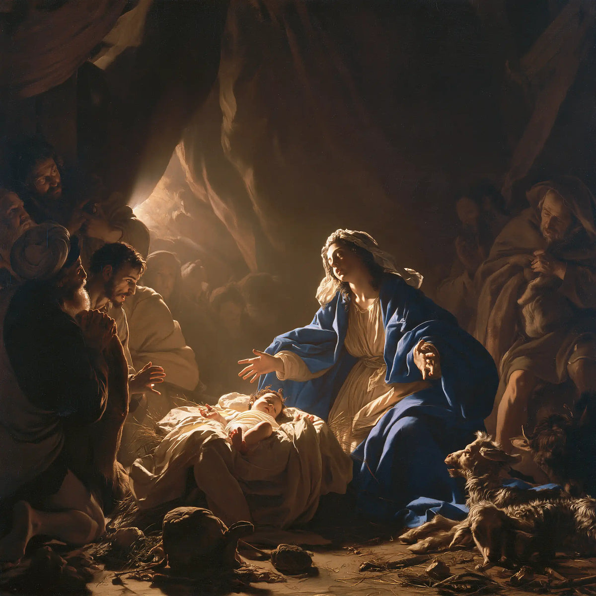 The Nativity — The Gathering beside the Golden Cradle
