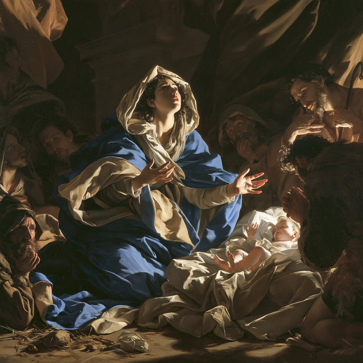The Nativity — Open Hands above the Mystery
