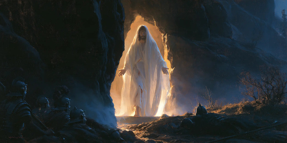 The Resurrection of Jesus Christ — The Veil at the Threshold of Blue Night