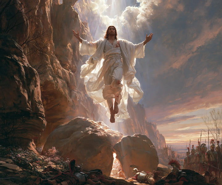 The Resurrection of Jesus Christ — White beneath the Cleft in the Clouds