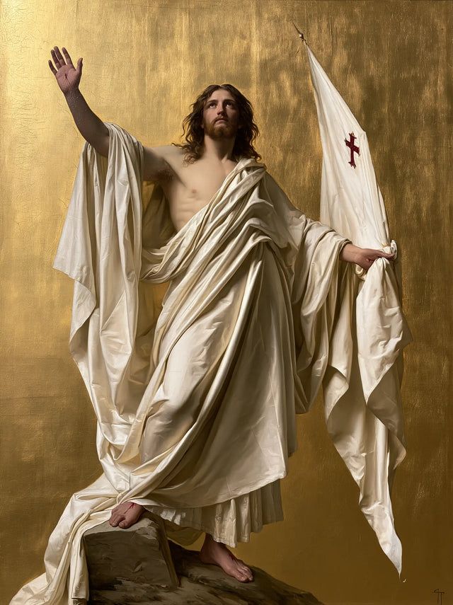 Risen Christ – Ivory-and-Gold Glory