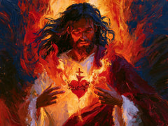 Sacred Heart of Jesus – Expressionist · Landscape no. 1