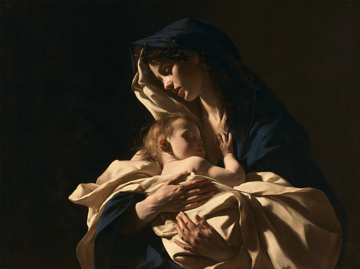 The Virgin and Child — The Little Hand beneath the Shelter of the Veil