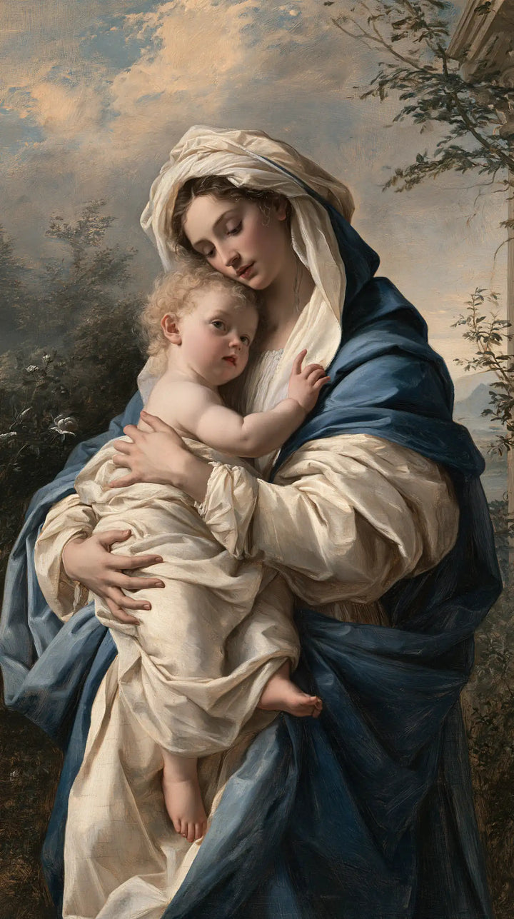 The Virgin and Child — Bare Feet in the Fading Day