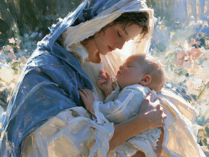 The Virgin and Child — Little Fingers at the Edge of a Smile